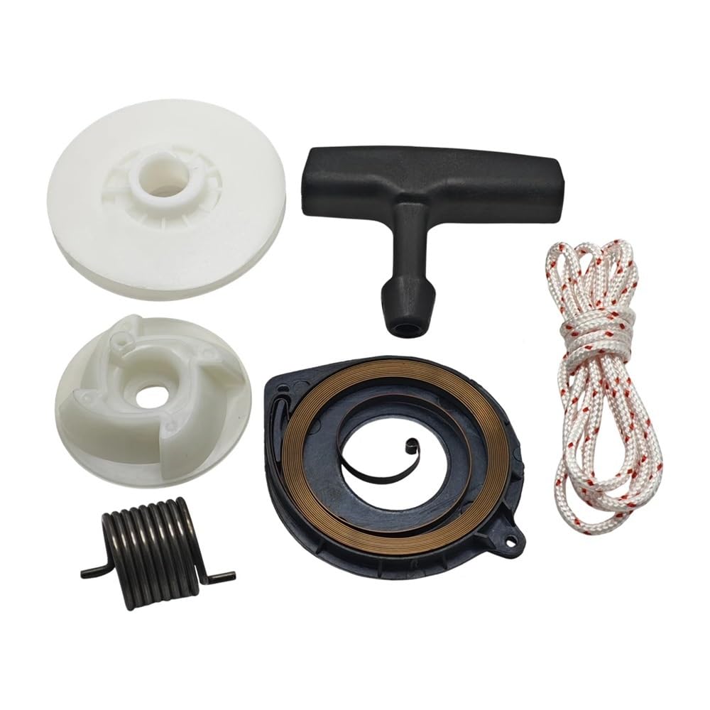 Kit de poulie lanceur à rappel automatique avec ressort et pince for tronçonneuses 435, 440, 445, 450, 445E 450E