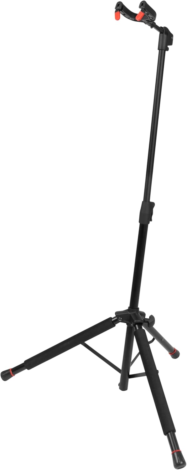 Gator Frameworks Hanging Guitar Stand with Self-Locking Yoke and Padded Tripod Legs, Fits Most Electric, Acoustic, and Bass Guitars (GFW-GTR-1700)