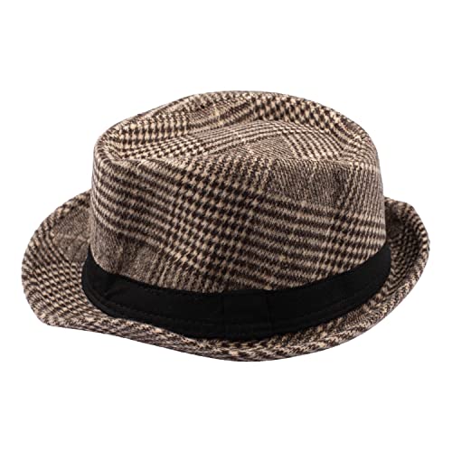 Image of The Tie Hub Fedora Hat for Men & Women|Wide Brim Felt, Sun hat, Beach Hat, Summer Hat, Party hat, Stylish hat