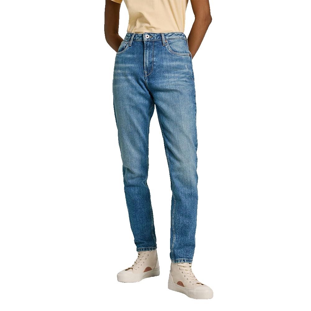 Pepe Jeans Women's Tapered Jeans Hw PL204591, Blue (Denim-RI3), 32W / 30L