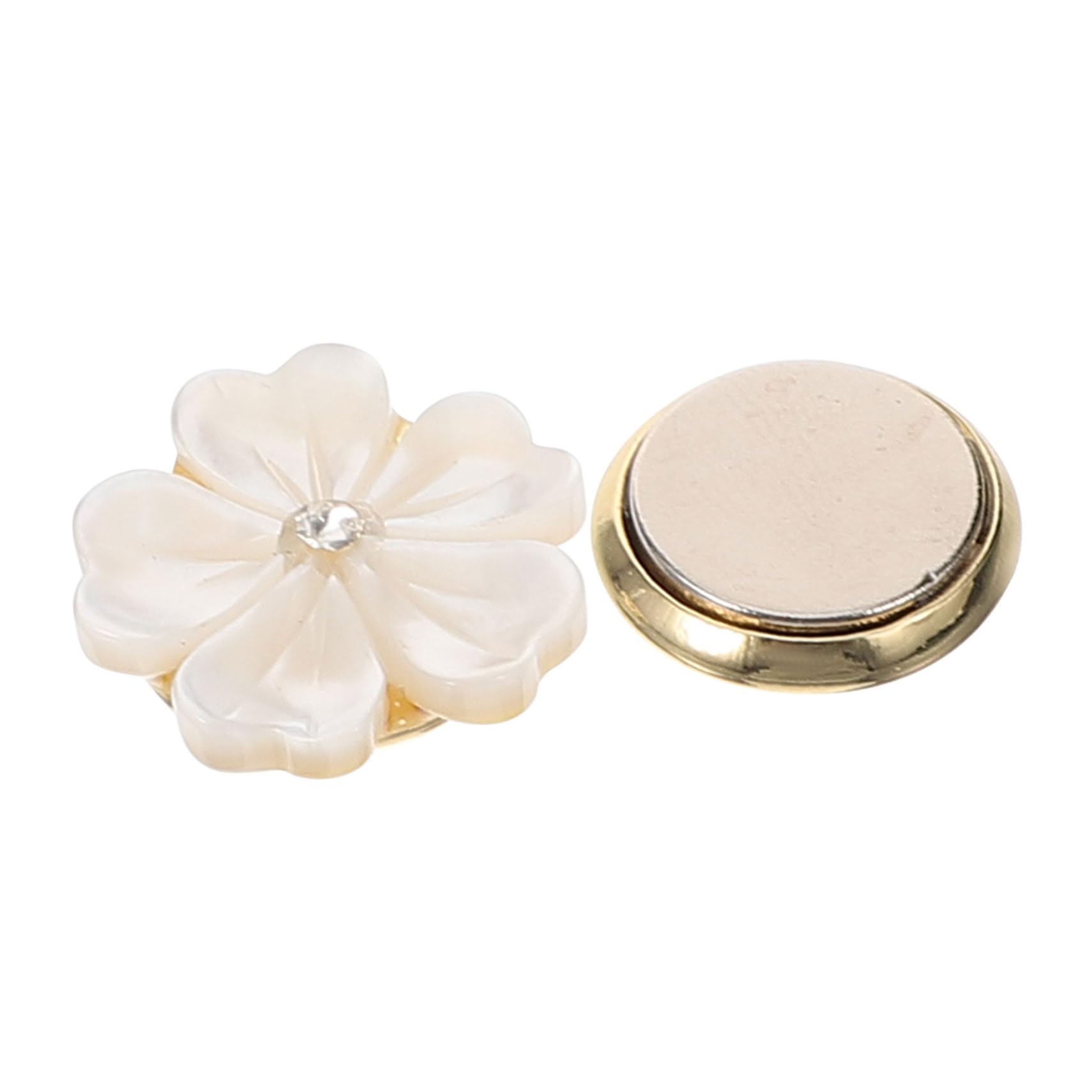 Beavorty Spesa di conchiglia perno di fiori spilla da donna spille per spille per abbigliamento perno zaini Spettatura floreale spilla decorativa perno per zaini magnete