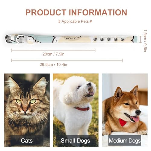 Collier réglable pour chien et chat au motif mouton mignon - 3
