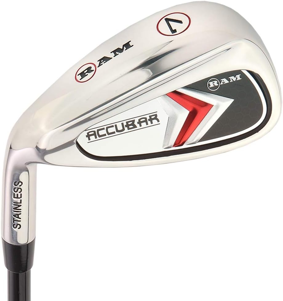 Ram Golf Accubar Mens Left Hand Clubs Iron Set 6-7-8-9-PW with Hybrids 24° and 27°