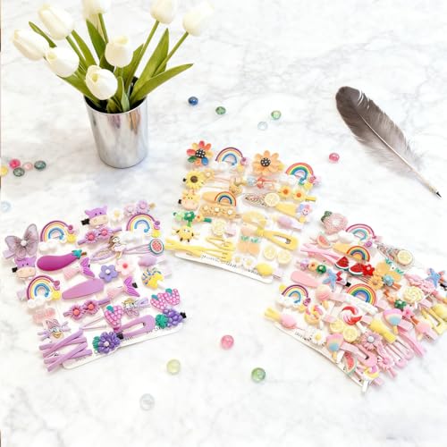 Pinzas para el cabello flores 14 piezas miniatura 2