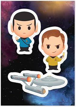 Star Trek The Original Series Chibi Sticker Sheet - Officially Licensed