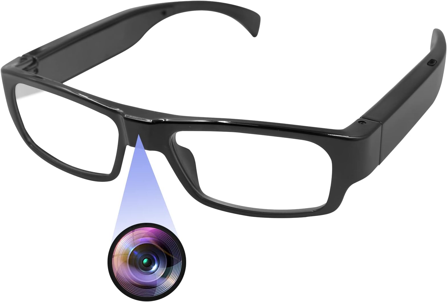 Small Camera, Hidden Camera, Glasses Camera, HD 1080P Image, Large Capacity, Supports 128 GB, Long Recording, Easy to Operate, Spy Camera, Photography, Glasses with Camera, Security Use, Meetings, Business Negotiations, Photography, Evidence Shooting, Indoor, Outdoor, Black, Japanese Instruction Manual (s300 Full Frame)