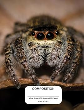 Spider Composition Notebook Wide Ruled 9-3/4 x 7-1/2