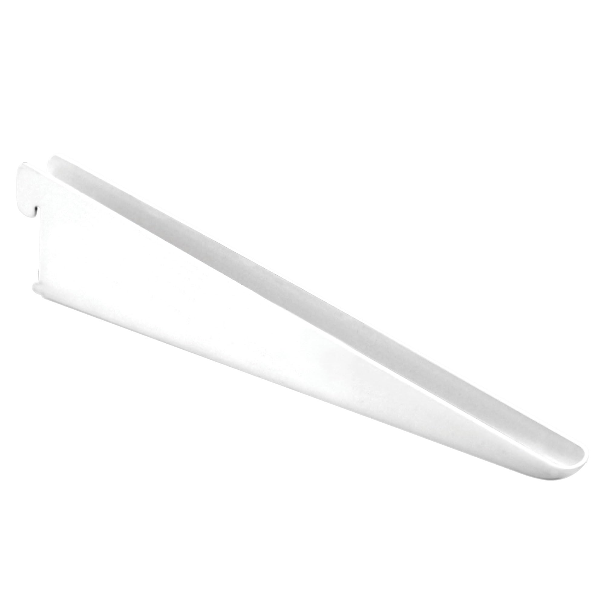 Rbuk Silver Twin Slot Wall Mounted Bracket, 220Mm, Pack Of 10, Wall Mounted Double Slot Shelving, Adjustable, Modular Shelves Bracket (10 Brackets Pack) (220Mm)