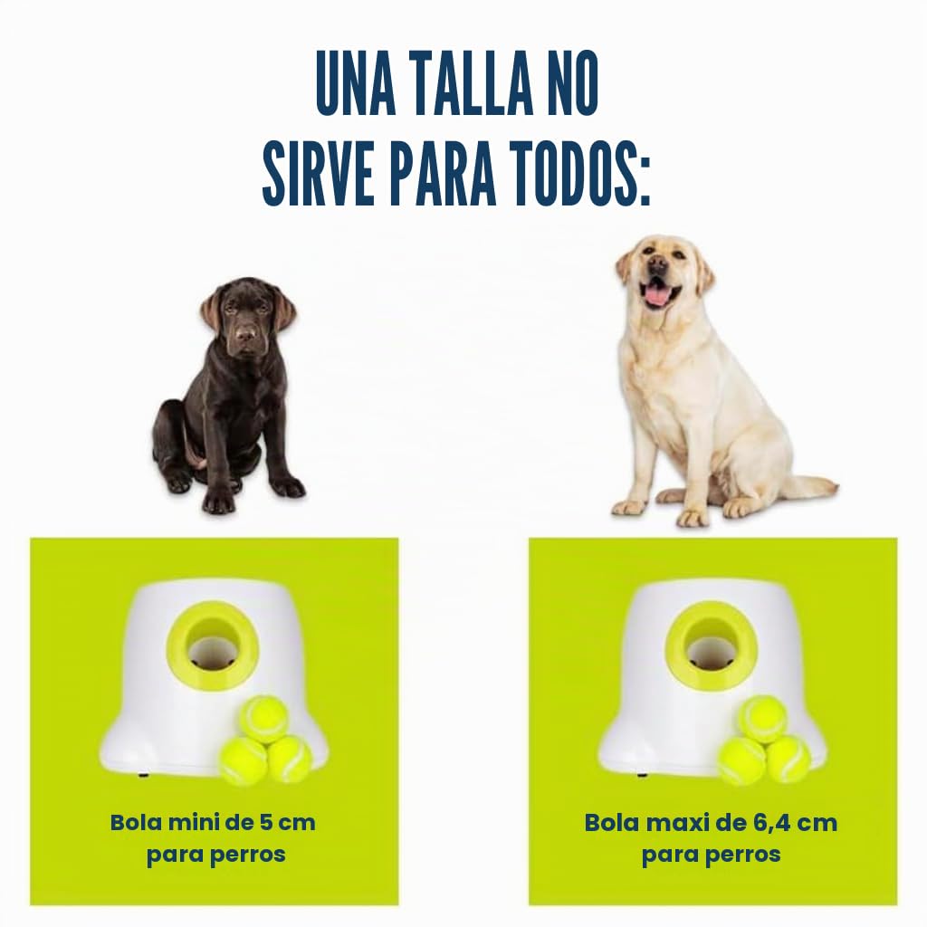 BOT Lanzador de Pelotas Automático Ifetch Mini para Perros Pequeños y Cachorros - Juguete Interactivo Con 3 Pelotas (Mini 3x5cm)