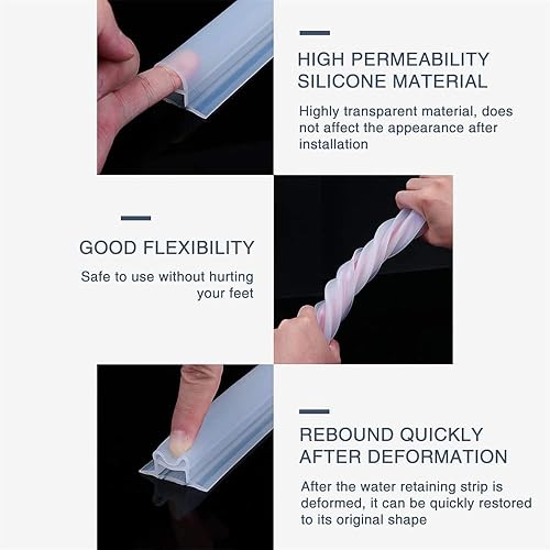 Miniatura 5 de Presa de agua plegable de umbral, puente de arco está diseñado para acceso sin barreras, separado en seco y húmedo, sistema de protección de ducha