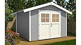 Weka 122.3030.45001 Gartenhaus Größe 5, Grau, 380 x 320 x 249 cm