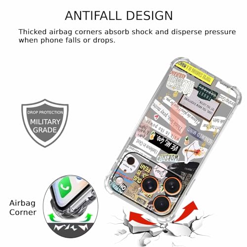 Coque iPhone 17 Pro antichoc chrétienne TPU souple Jésus évite les rayures - 2