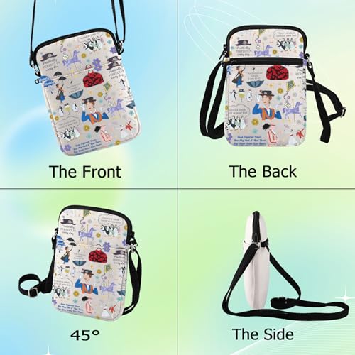 G2TUP Mary Musiacl Crossbody Bag Mary Fans Gift Practically Perfect in Every Way Shoulder Bag Mar-y Movie Merch3