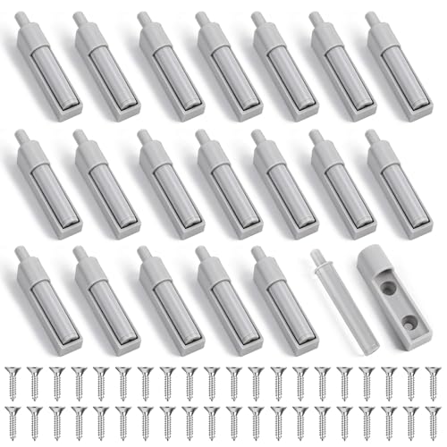 20 Stück Schranktür Dämpfer Softclose Nachrüsten Softclose Schublade Soft Close Türdämpfer Schrank für Schränke Schuhschränke Mülleimer usw (Grau)