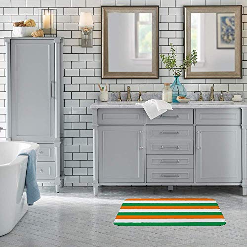 Tapis de bain lavable en machine pour sol de salle de bain sec