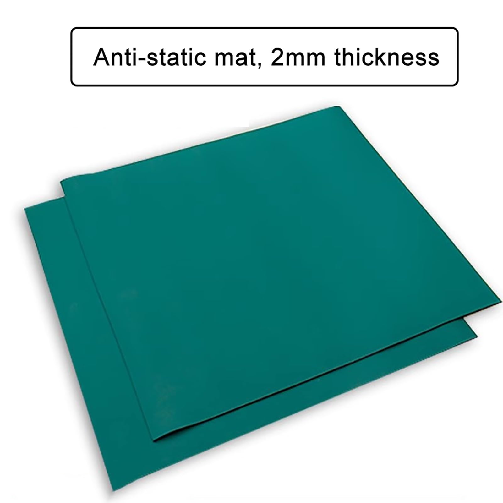Tapis anti-statique, tapis d'établi en caoutchouc PVC pour réparation d'équipements électroniques, 2 mm d'épaisseur, idéal pour le soudage et le contrôle statique, 60 x 120 cm