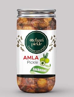 Lucknawi Amla Pickle Homemade Fresh Amla/Gooseberry Ka Aachar(400G) - Mother’s Recipe | Organic North Indian Pickle | Amla Pickle | Traditional Home Made Achaar