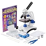 AmScope-M162C-2L-PB10-WM-SP14-50P100S-40X-1000X-Beginners-Microscope-Kit-for-Kids-Students-Complete-Science-Accessory-Kit-World-of-The-Microscope-Book