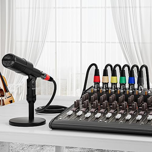 Image of EBXYA XLR Cables 3ft 4-Packs - Standard XLR Male to Female Microphone Cable with 3-Pin Balanced Shielded XLR Speaker Cable