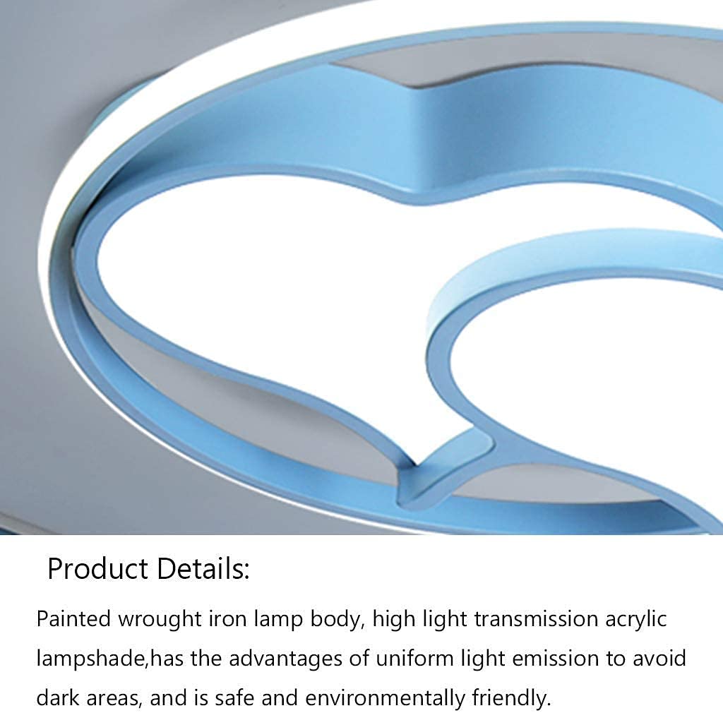 Lampa sufitowa LED z podwójnym sercem Kreatywna lampa do sypialni Eye Remote Bezstopniowe przyciemnianie świateł interesting