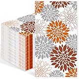 Blumen Orange Dahlien Herbst Papierserviette, Serviettenn Küche Party Deko, Thanksgiving Deko Servietten, Papierservietten, für Thanksgiving-Partys, Halloween, Erntedankfest, Hochzeit Dekorationen