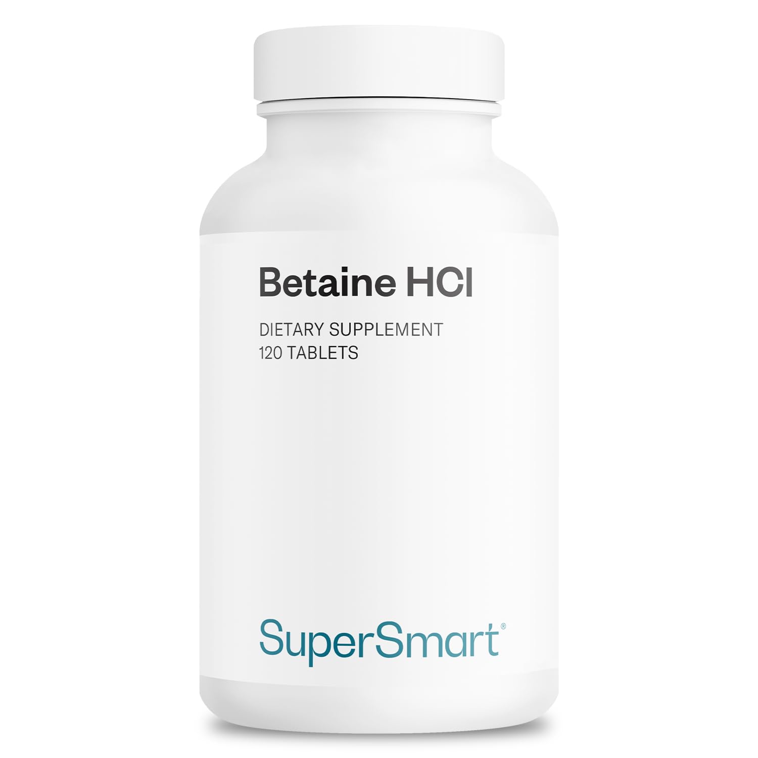 Betaine HCI 2600 mg Per Day - Hydrochloric Acid Formula for Healthy Digestion - Natural Source of Gastric Acidity | Non-GMO & Gluten Free - 120 Tablets