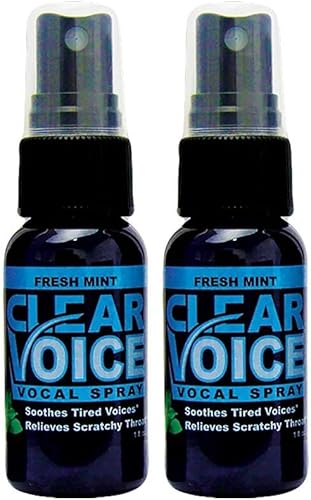 Clear Voice Spray oral para la garganta que canta, alivia, claridad, amortiguador, humectante, alivio vocal, reductor de Eze, tratamiento