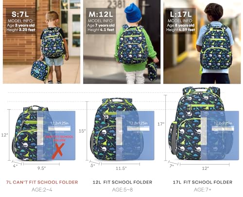 image for mibasies Toddler Backpack for Boys 2-4: Cute Kids Backpacks Boys - Pre