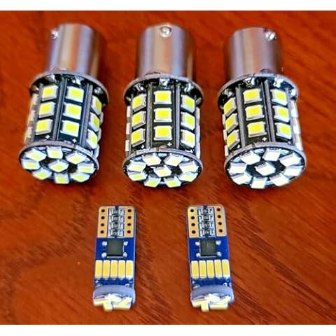 GaRcan Front & Rear LED light bulbs for 316 318 322 332 420 430 655 headlights,Replacement for John Deere OEM Cover