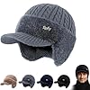 CATESILK Coldshield Trapper, Coldshield Trapper Hat, Blocking Knitted Hats with Ear Flaps and Wool Brim, Soft Breathable Fabric (Gray)