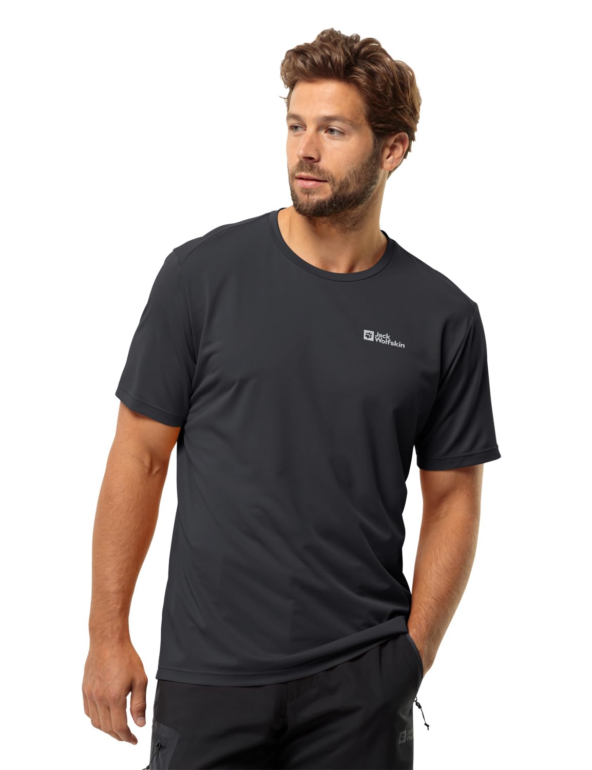 Jack Wolfskin DELGAMI S/S M, Black, XXL
