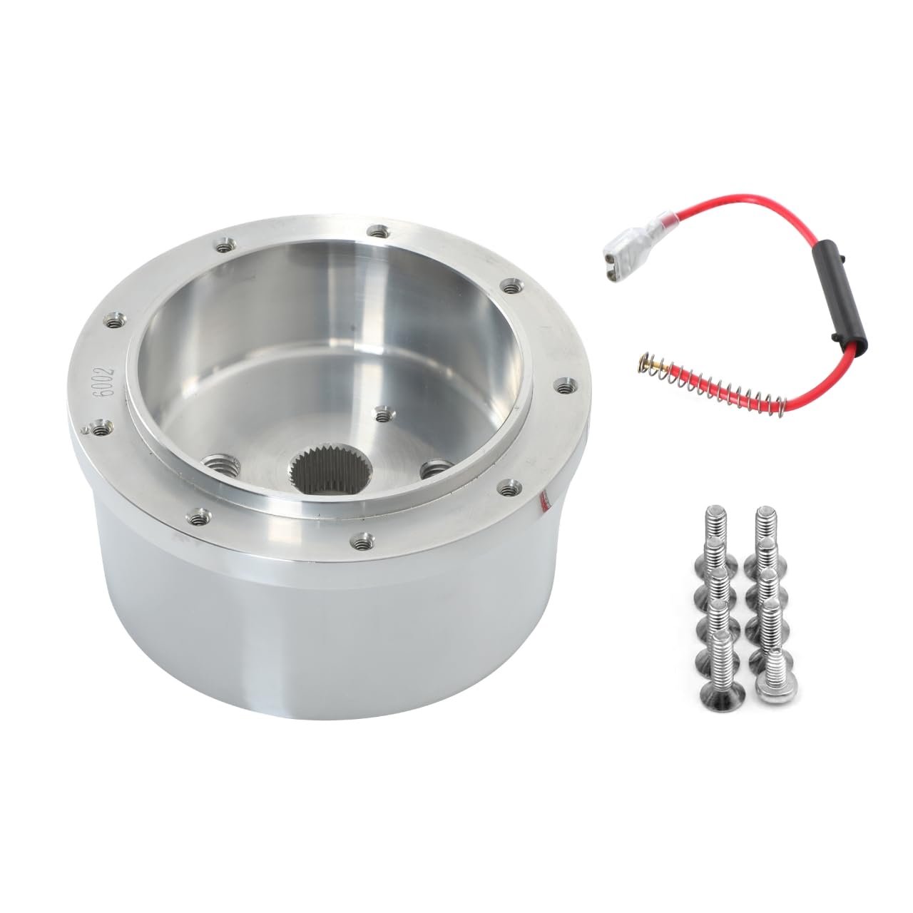 Flashpower 9 hole Steering Wheel Adapter Boss Kit Compatible with Chevy GMC 69-94 Polished