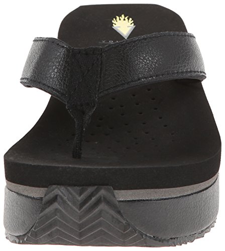 Volatile Womens Frappachino Platform Casual Sandals Casual Low Heel 1-2" - Black - Size 8 M #TOP1