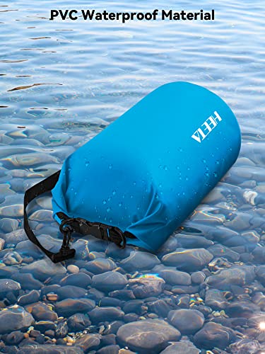 Image of HEETA Waterproof Dry Bag for Women Men, 5L /10L /20L /30L /40L Roll Top Lightweight Dry Storage Bag Backpack with Emergency Whistle for Travel, Kayaking, Boating, Camping, Beach, Cruise Ship Essentials