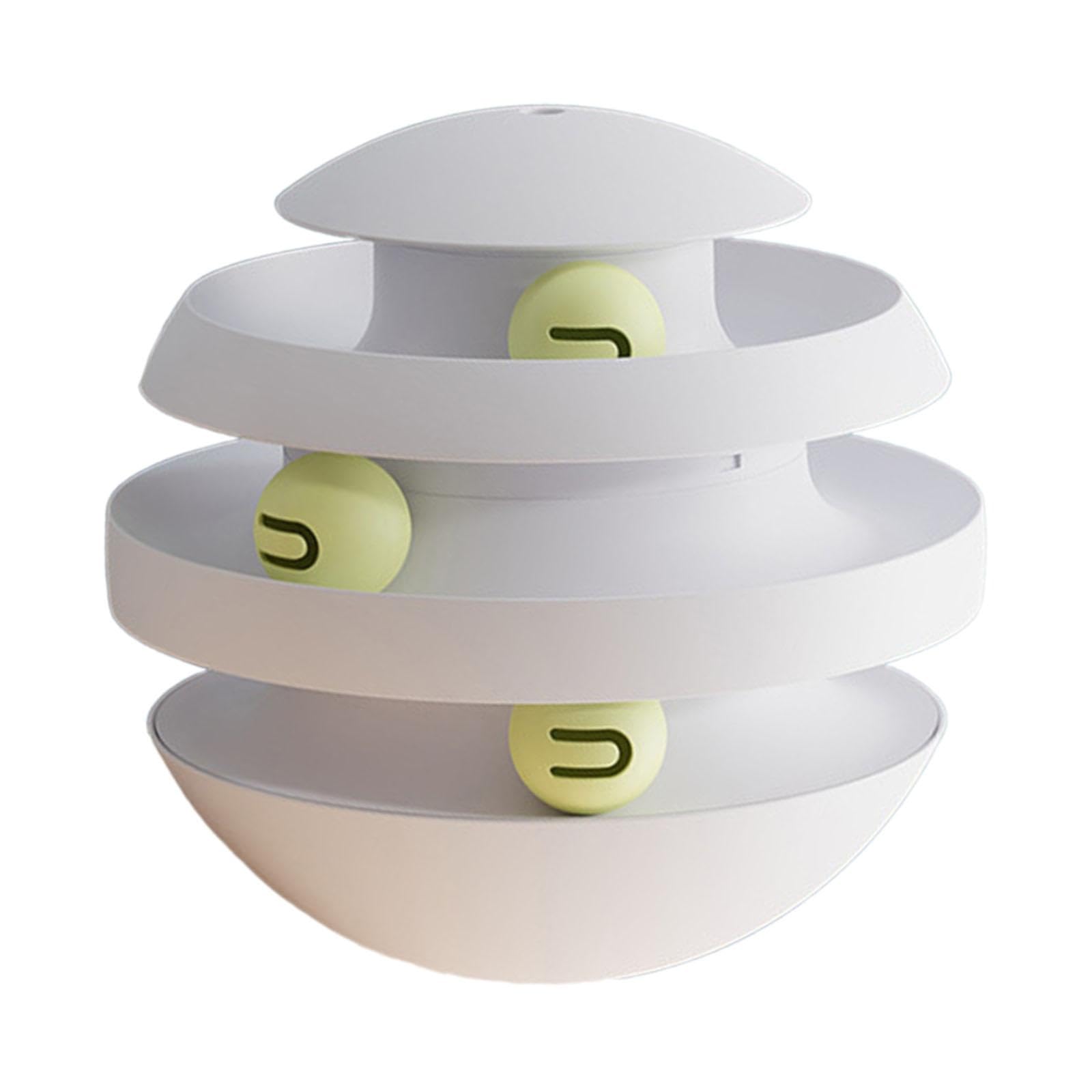 Circuit de Balles Interactif pour Chat, Jouet D'intérieur pour l'exercice Physique, Gris