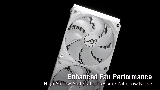 Image of ASUS ROG RYUO IV 360 ARGB White Curved 6.67-inch AMOLED Display, Supports 3D-Effect Video or Customizable System Stats, Asetek Emma Gen8 V2 Pump, pre-Mounted Daisy-Chained ARGB Fans, 6 Year Warranty