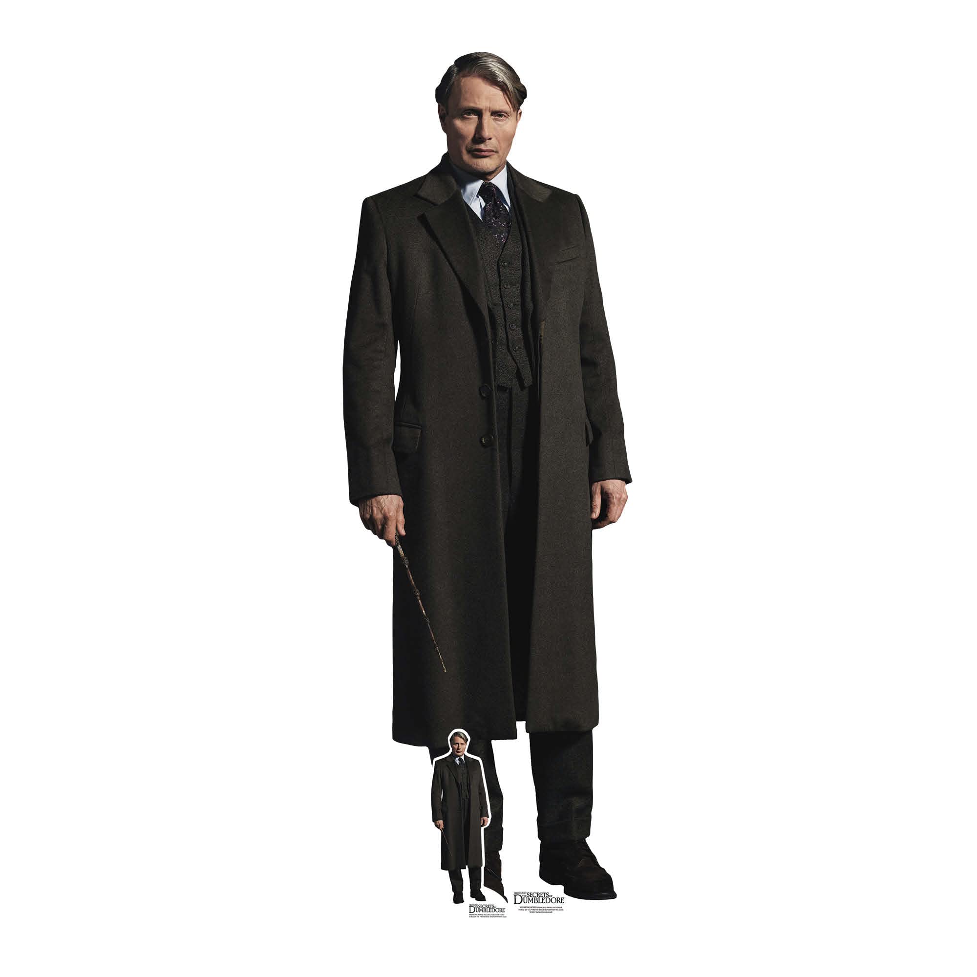 Star Cutouts SC4057 Gellert Grindelwald Mads Mikkelsen Lifesize Cardboard Cutout – Wizarding World Display, Party Decoration & Fan Gift