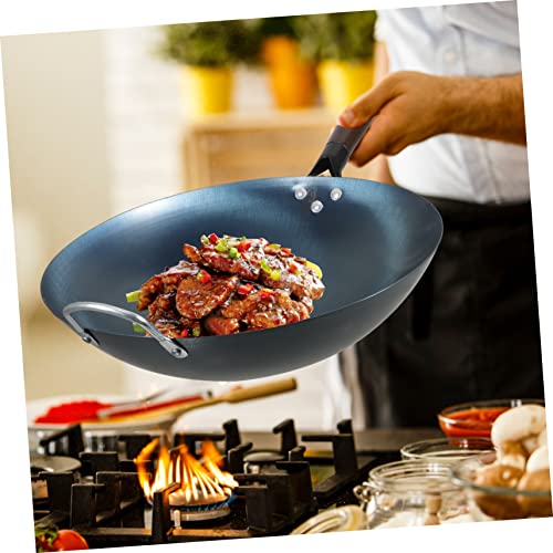 Wok de Hierro con Mango de Madera Tradicional Ciieeo miniatura 7