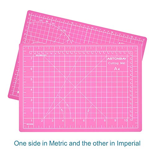 Image of A4 Double-Sided Cutting Mat, Pink