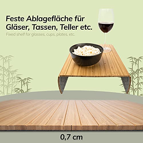 Sofatablett Bam Boo Box aus Bambus für Couch und Armlehne, Bild 5 von 6