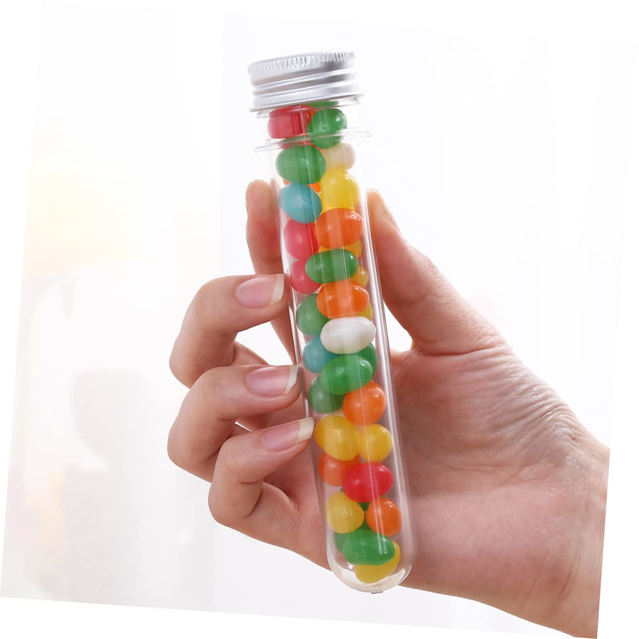 SOLUSTRE 50 Piezas Botella De Tubo De Ensayo Tubos De Almacenamiento De Transparentes para Dulces para De Baño