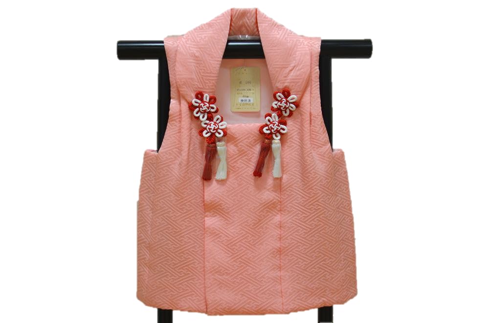 Amazon | [豊崎] 女の子 七五三 かわいい被布 ピンク 正絹 3歳用 日本