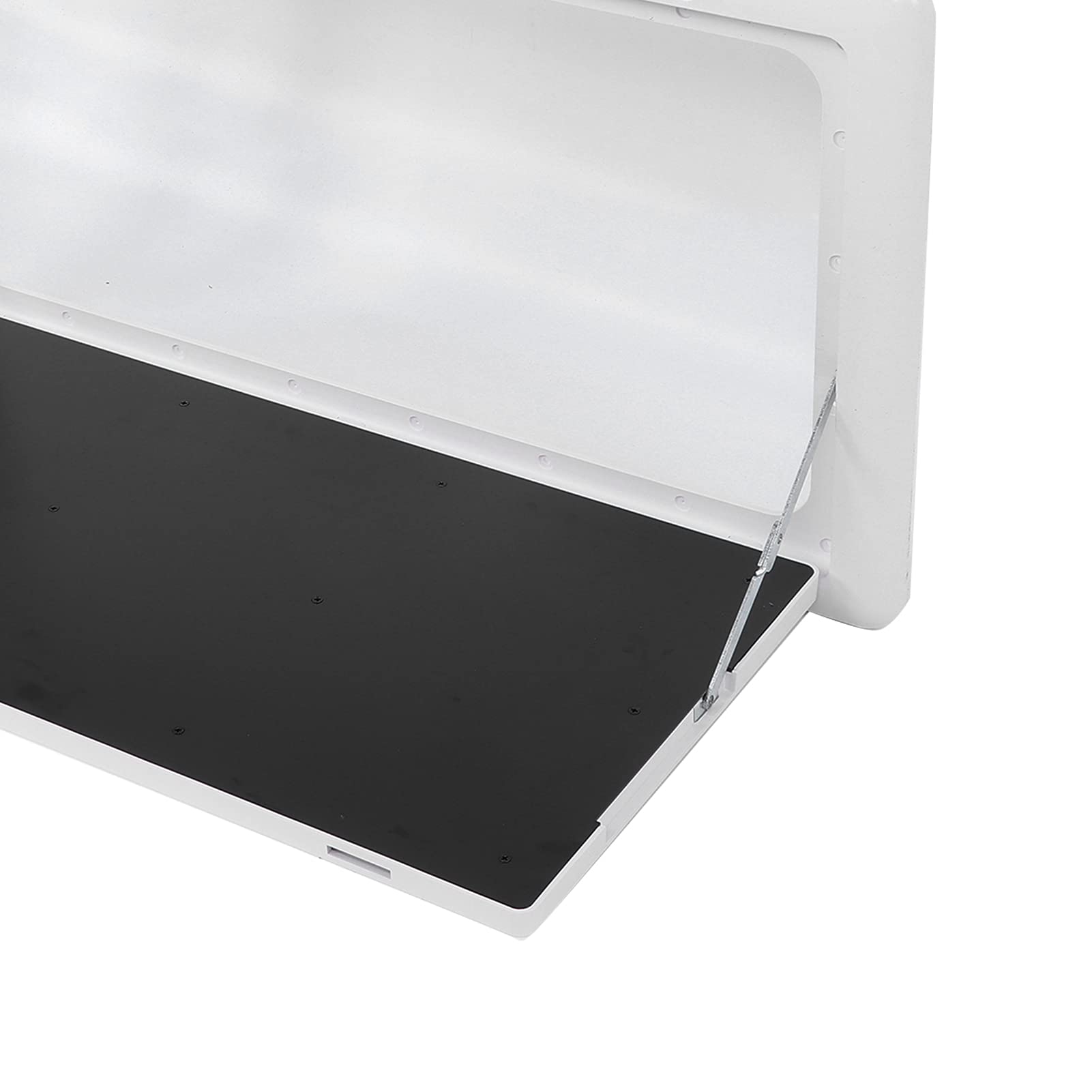 Tavolo Pieghevole Tavolo da Esterno in Plastica in Lega di Alluminio 81 X 43 Cm per Carico 25 Kg Design Pieghevole con Doppia Chiusura per Campeggio Picnic Montaggio Laterale