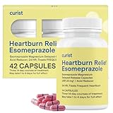 Curist Esomeprazole 20mg Capsules Delayed-Release - Acid Reflux Medicine for Heartburn Relief - 42 Count Capsules - Acid Reflux Relief