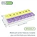 EZY DOSE Weekly (14-Day) Daily Pill Case, Medicine Planner, Vitamin Organizer, Supplement Container, 2 Detachable Weeks + Extra, Large Snap Compartments, Easy Open, Color May Vary, BPA Free