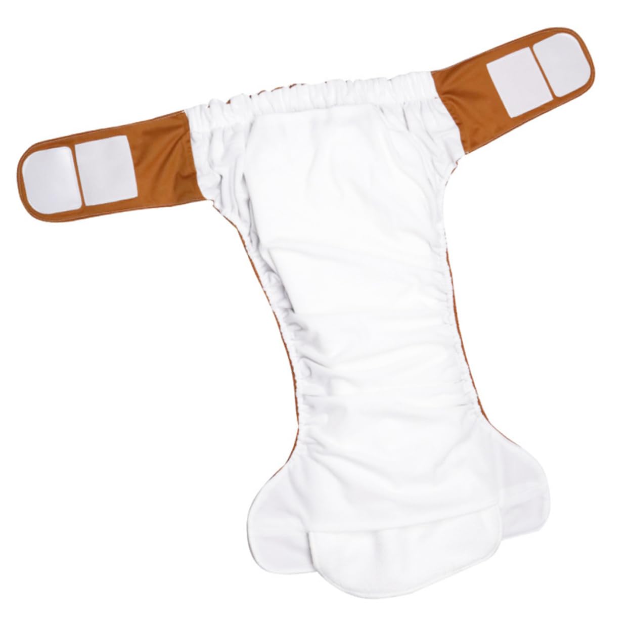 Couche Lavable pour Adulte en Tissu Blanc, Quatre Couches Absorbantes, Douce et Respectueuse Peau, Réutilisable et Adaptée pour Lit et Poussette