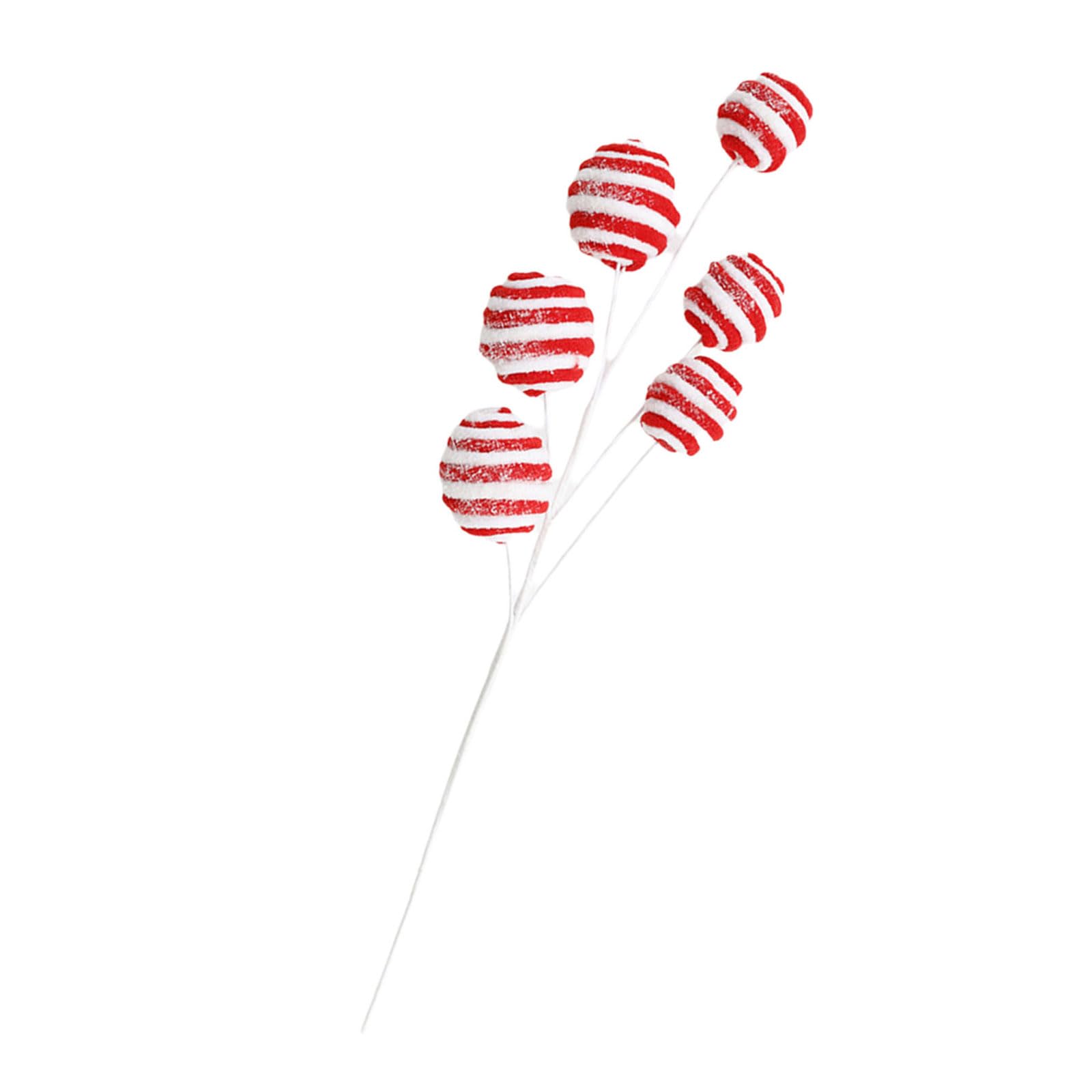 Tsophreniq Christmas Tree Toppers Accent Portable Picks Curly Christmas Tree Toppers in Bright Color Festival Ornament