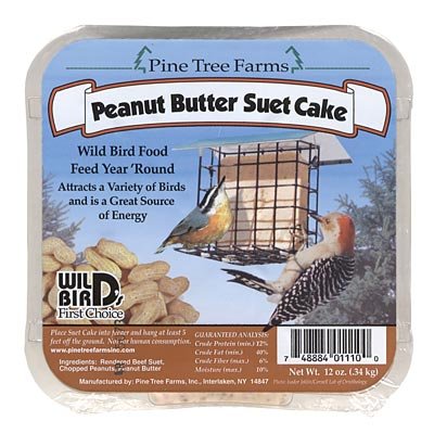 12 Pack Pine Tree Farms Peanut Butter Suet Cakes, 12