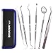 Professional Dental Tools Kit, Dental Oral Kit with Pouch (6 pieces)