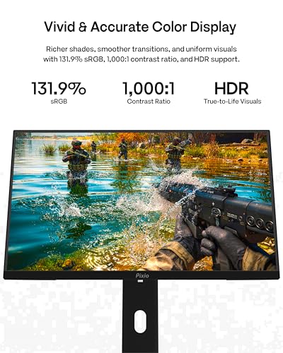 Image of Pixio PX258 Hayabusa 24.5 inch 400Hz FHD 1080p Fast IPS Panel 1ms GTG Gaming Monitor with Black HDMI 2.1 Cable Ultra Certified Ultra High Speed 6FT 8K 60Hz 4K 120Hz Nylon Braided